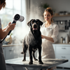 Professional Labrador Retriever grooming focusing on coat care, shedding control and skin health