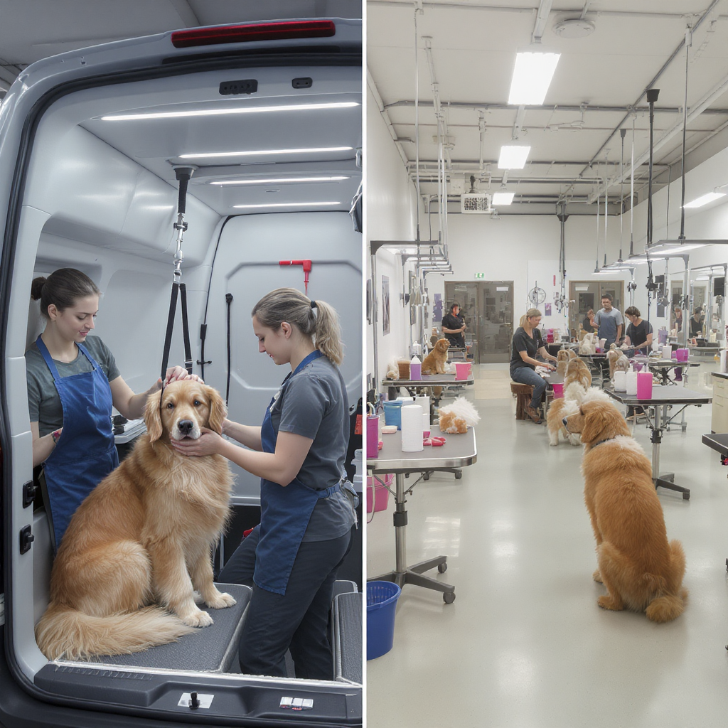 Mobile vs In-Salon Grooming: Pros, Cons &amp; What Pet Lovers Should Ask