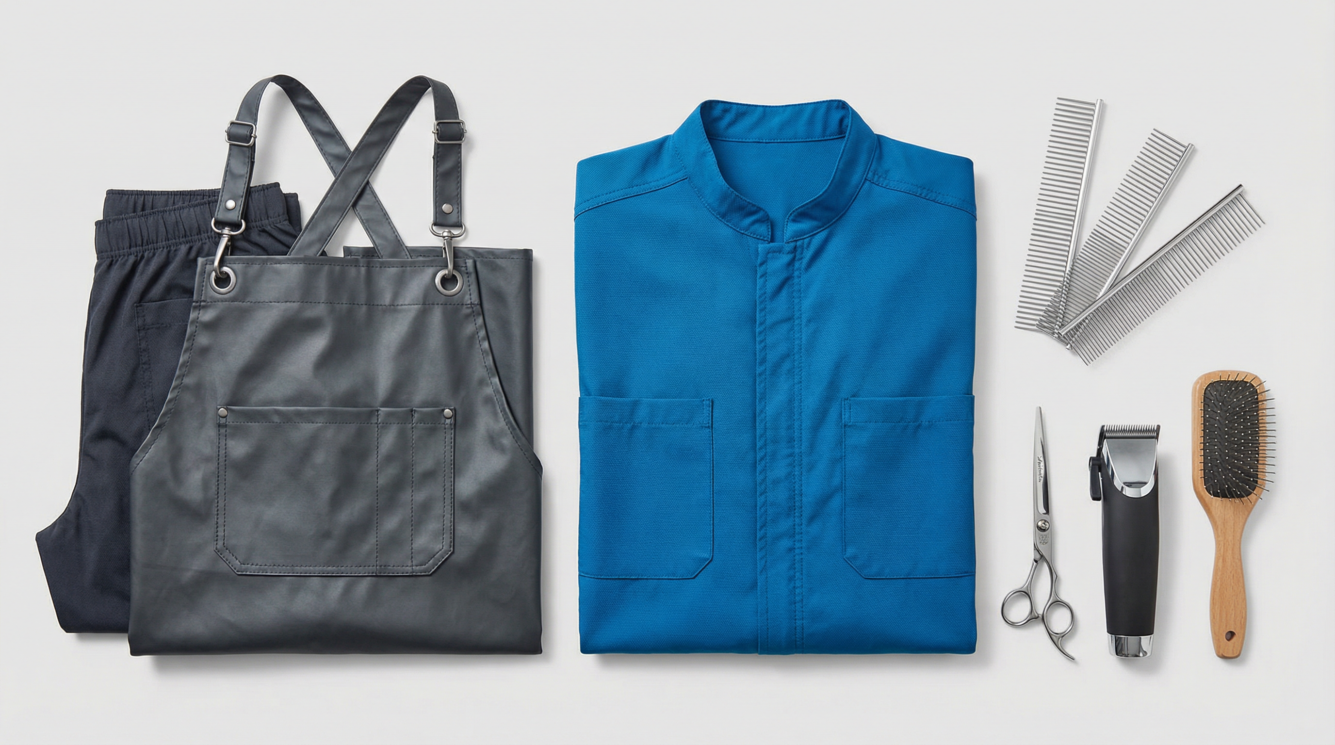 professional groomer clothing workwear salon uniform dog grooming equipment