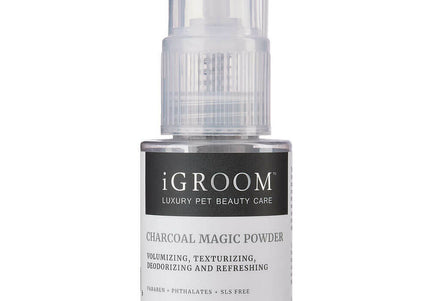 iGroom Charcoal Magic Powder 25g – Volumizing Texturizing Grooming Powder, Refreshes Coats