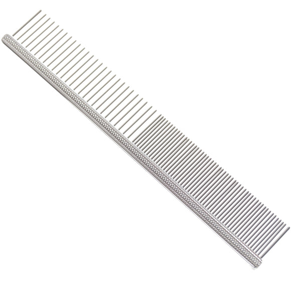 Madan Professional Face Steel Comb 13cm – Mixed Tooth Spacing, Precision Detailing Tool