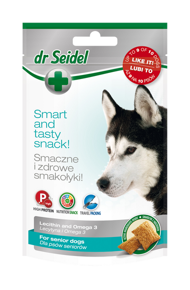 Dr. Seidel Senior Dog Treats – Soft Chews with Tailored Nutrients, 90g