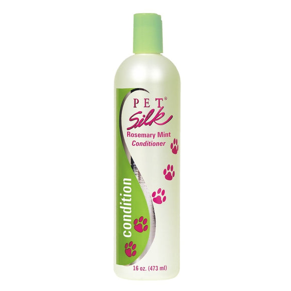 Pet Silk Rosemary Mint Conditioner 473ml – Revitalizing Volumizing Formula, 1:16 Concentrate