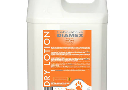 Diamex Dry Lotion Spray – No-Rinse Dry Shampoo with Lemon Oil, 5L, Fast-Acting Formula