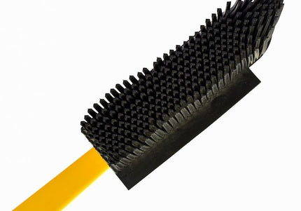 V7 Hand-Held Rubber Brush and Dustpan – Innovative Red Cleaning Duo, Ergonomic Design