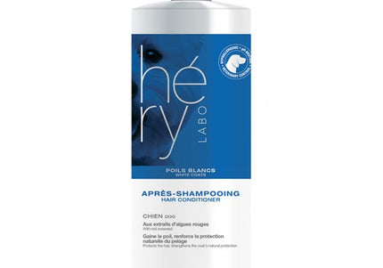 Hery Apres Poils Blancs Conditioner – Brightening Formula for White and Light Coats, 1L