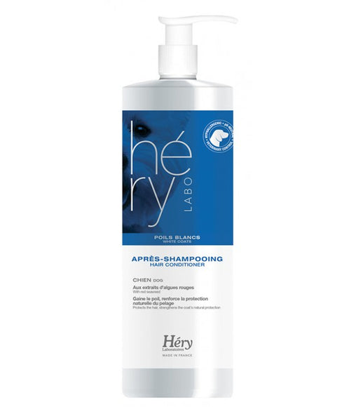 Hery Apres Poils Blancs Conditioner – Brightening Formula for White and Light Coats, 1L