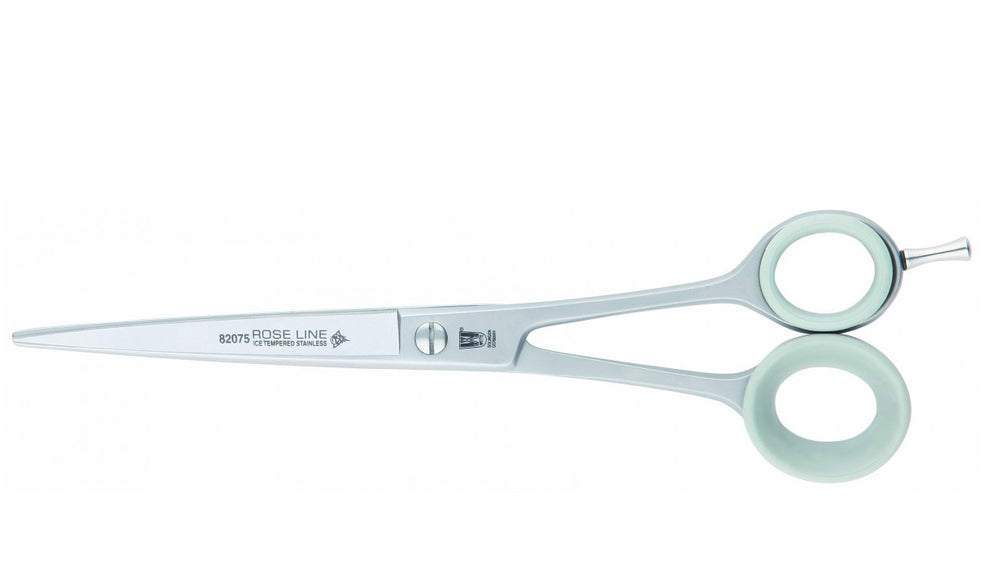 Witte Rose Line 7.5 Inch Straight Grooming Scissors – Micro-Bevel Edge, Precision Cutting