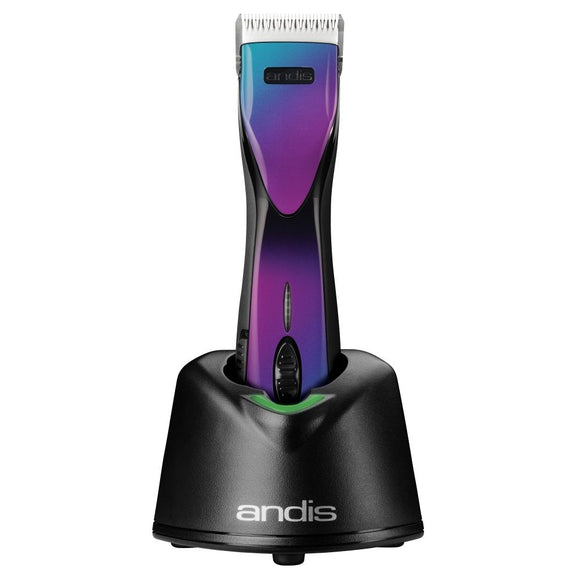 Andis Pulse ZR II Cordless Clipper Purple Galaxy – 5-Speed, 2 Batteries, CeramicEdge Blade 1.5mm