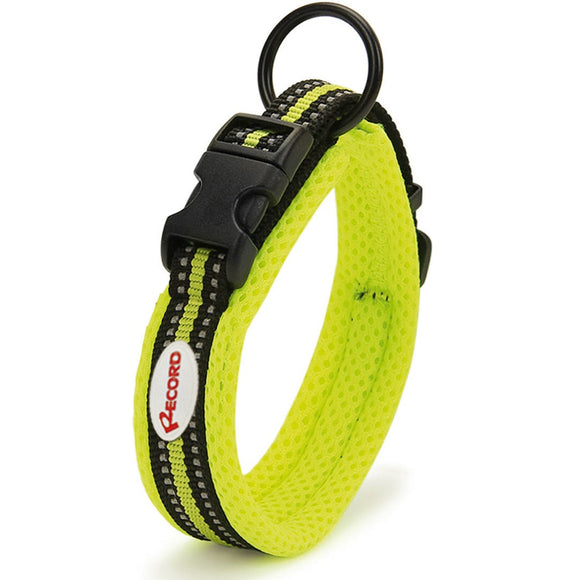 Record Action Ande Reflective Collar Lime – High-Quality Adjustable Safety Design, Size L