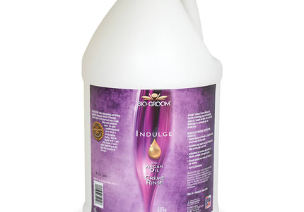 Bio-Groom Indulge Creme Rinse – Moisturizing Argan Oil Conditioner, Concentrate 1:4, 3.8L