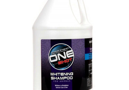 One Shot Whitening Shampoo – Concentrated Formula for White and Light Coats, 3.8L