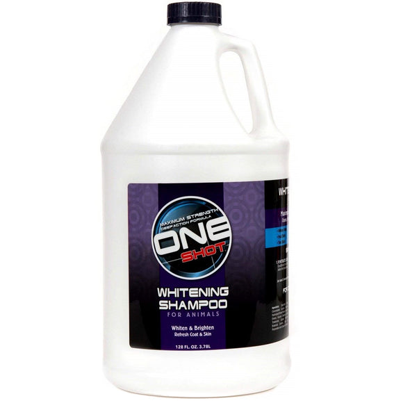 One Shot Whitening Shampoo – Concentrated Formula for White and Light Coats, 3.8L