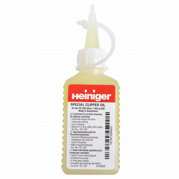 Heiniger Special Clipper Oil – Precision Blade Lubricant, 50ml Bottle for Smooth Operation