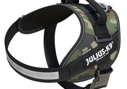Julius-K9 IDC Powerharness Camouflage – Premium Adjustable Harness, Camo Khaki, Durable Design