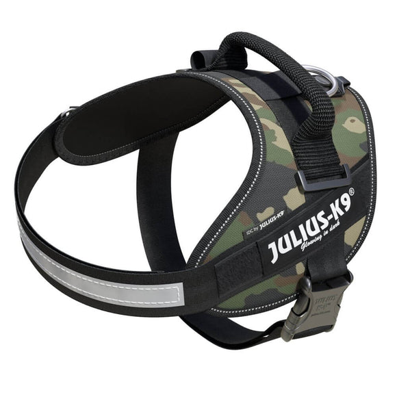 Julius-K9 IDC Powerharness Camouflage – Premium Adjustable Harness, Camo Khaki, Durable Design