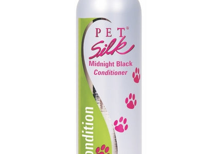Pet Silk Midnight Black Conditioner 473ml – Deep Color-Enhancing Formula, 1:16 Concentrate