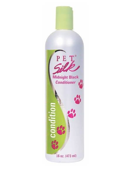 Pet Silk Midnight Black Conditioner 473ml – Deep Color-Enhancing Formula, 1:16 Concentrate
