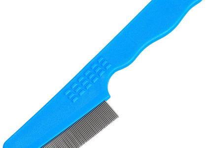 Groom Professional Double-Row Flea Comb – Mini Fine-Tooth Design, Effective Flea and Egg Removal