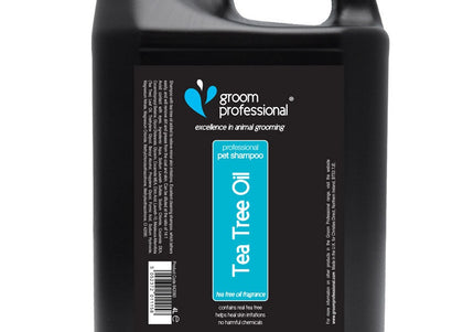 Groom Professional Tea Tree Oil Shampoo – Concentrated Soothing Formula, 1:14 Dilution, 4L