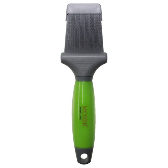 Moser Premium Slicker Brush – Double-Sided Flexible Grooming Tool with Soft Bristles