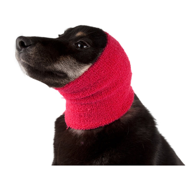 Show Tech Ear Buddy S Pink Earband – Soft Adjustable Drying Aid for Small Breeds