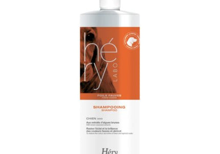 Hery Shampooing Poils Fauves – Color-Enhancing Shampoo, Intensifies Brown and Red Coats, 1L