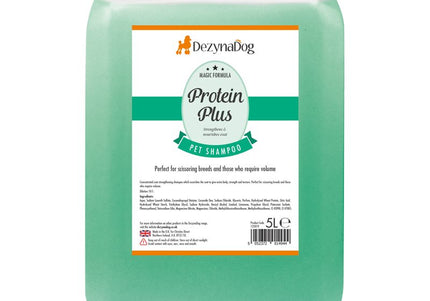 DezynaDog Magic Formula Protein Plus Shampoo – Concentrated Nourishing Protein Blend, 5L Bottle
