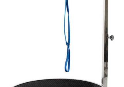 Vivog Rotating Grooming Table Cover – 70cm Diameter, Black Top, Smooth Turntable Design