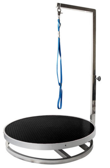 Vivog Rotating Grooming Table Cover – 70cm Diameter, Black Top, Smooth Turntable Design