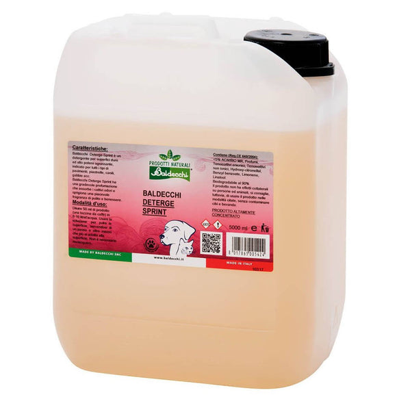 Baldecchi Sprint Cleansing Liquid 5L – Powerful Surface Cleaner, Odor-Eliminating Formula