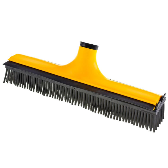 V7 Rubber Grooming Broom – Telescopic Pole, Innovative Red Design, Efficient Hair Removal