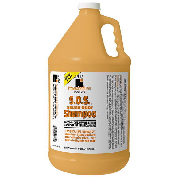 PPP Skunk Odor Shampoo – Strong Deodorizing Concentrate, 1:12 Dilution, 3.8L Bottle