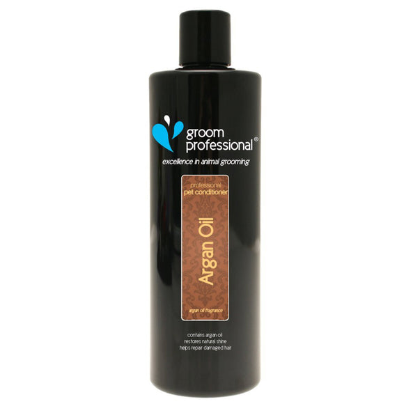 Groom Professional Argan Oil Conditioner – Intensely Moisturizing Coat Formula, 1:10 Concentrate, 350ml