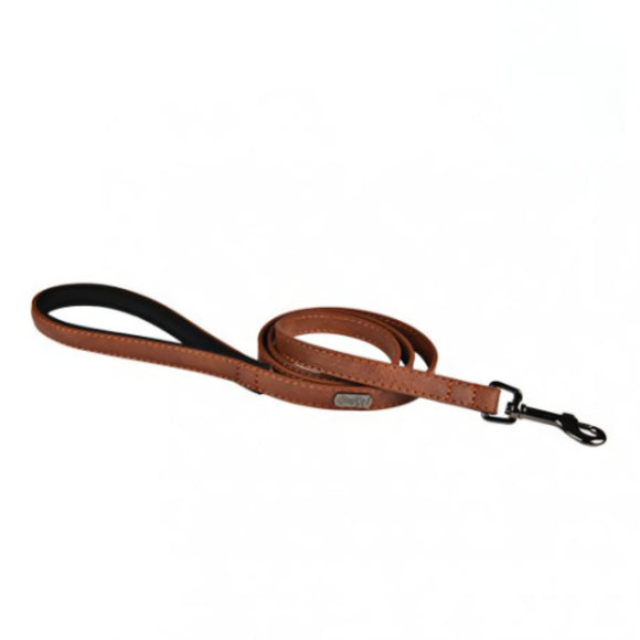 Doogy Classic Eco-Leather Leash Brown – Small Size, Durable and Comfortable Design