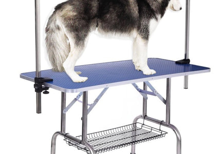Blovi Trimming Table – Sturdy Black Tabletop 110x60cm, Fixed Height 65cm
