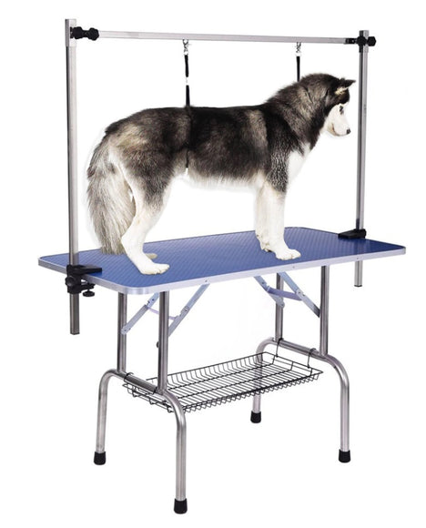 Blovi Trimming Table – Sturdy Black Tabletop 110x60cm, Fixed Height 65cm