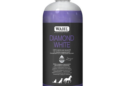 Wahl Diamond White Shampoo – Concentrated Brightening Formula for White and Light Coats, 500ml