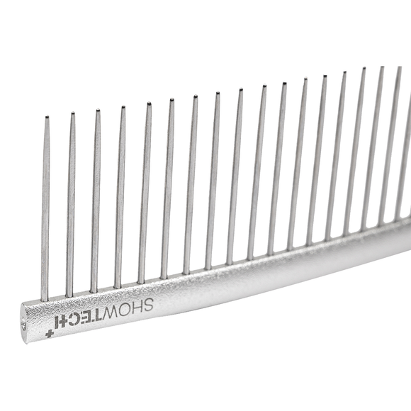 Show Tech Featherlight Curved Comb 25cm – Ultra-Lightweight, Ergonomic Design for Flawless Coat Finishing