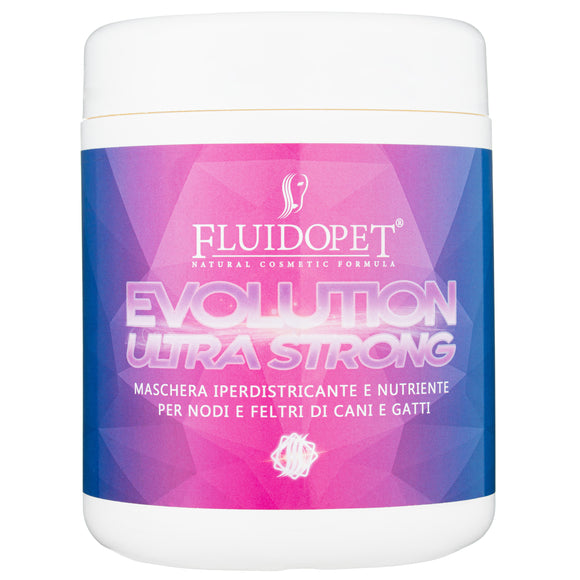 FluidoPet Evolution Ultra Strong Mask – Nourishing Regenerating Formula, Eases Combing and Speeds Drying, 1L