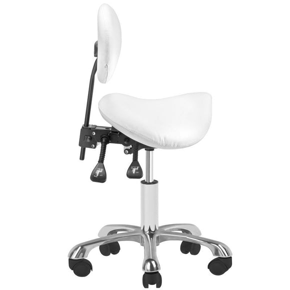 Giovanni Exclusive Grooming Chair – White, Ergonomic Design with Adjustable Height and Comfort Padding