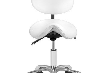 Giovanni Exclusive Grooming Chair – White, Ergonomic Design with Adjustable Height and Comfort Padding