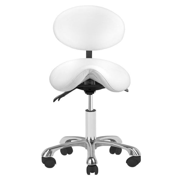 Giovanni Exclusive Grooming Chair – White, Ergonomic Design with Adjustable Height and Comfort Padding