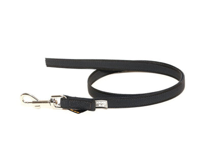 Julius K9 Supergrip Color & Gray Training Leash – Black, No Handle, 100cm x 20mm, Durable Grip