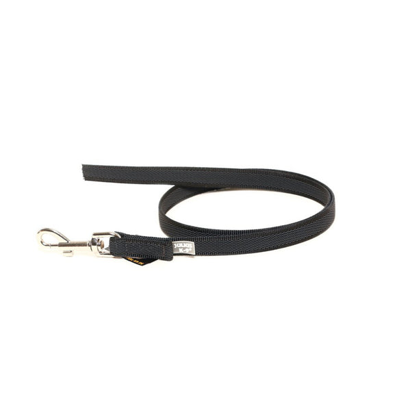 Julius K9 Supergrip Color & Gray Training Leash – Black, No Handle, 100cm x 20mm, Durable Grip