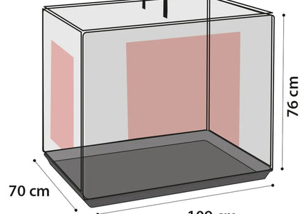Flamingo Keo Silver Metal Dog Cage XL – Spacious Durable Crate with Secure Double Doors