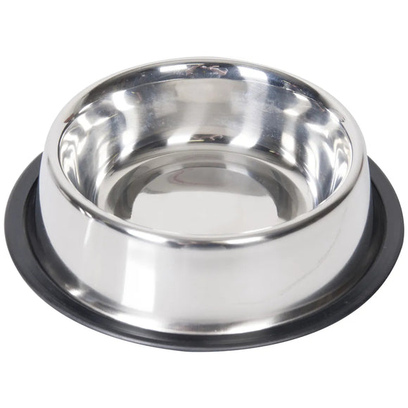 Flamingo Classic Steel Pet Bowl – XXL Non-Slip Base, Durable and Easy to Clean