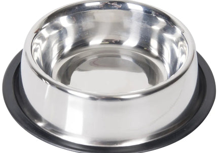 Flamingo Classic Steel Pet Bowl – XXL Non-Slip Base, Durable and Easy to Clean