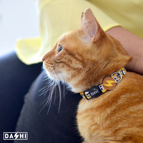 Dashi Snooze Cat Collar – Soft Adjustable Collar with Cute Panda Pattern Design