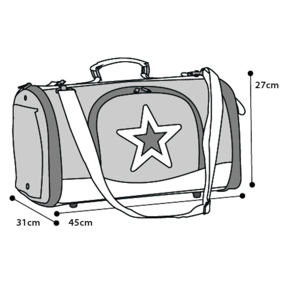 Flamingo Star Pet Carrying Bag – Lightweight Travel Box, 8kg Capacity, 45x31x27cm